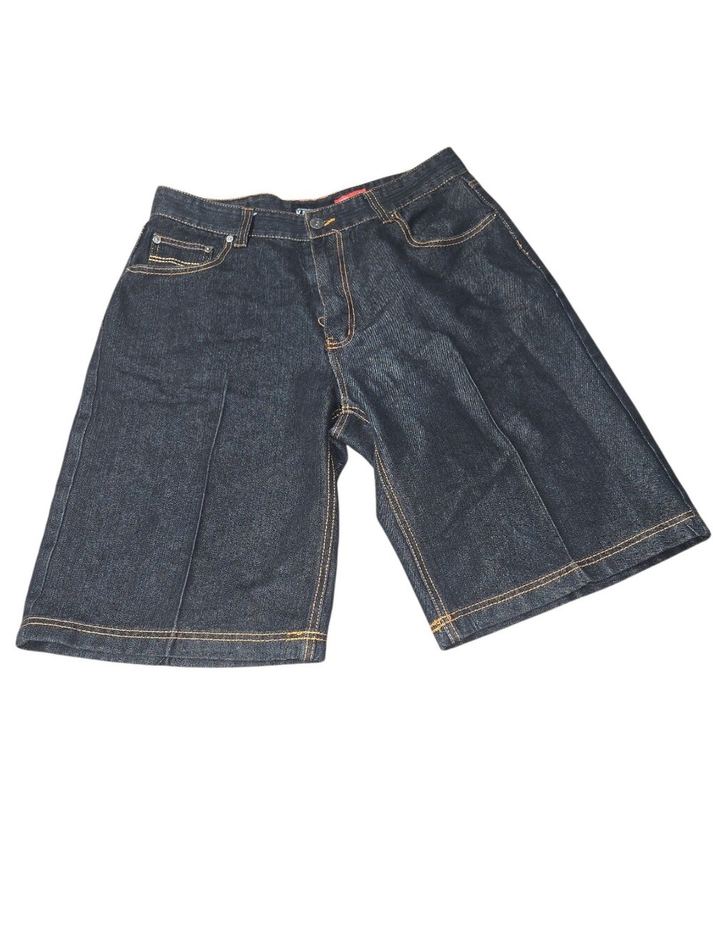 Men's Dark Blue Denim Jean Shorts - Relaxed Fit